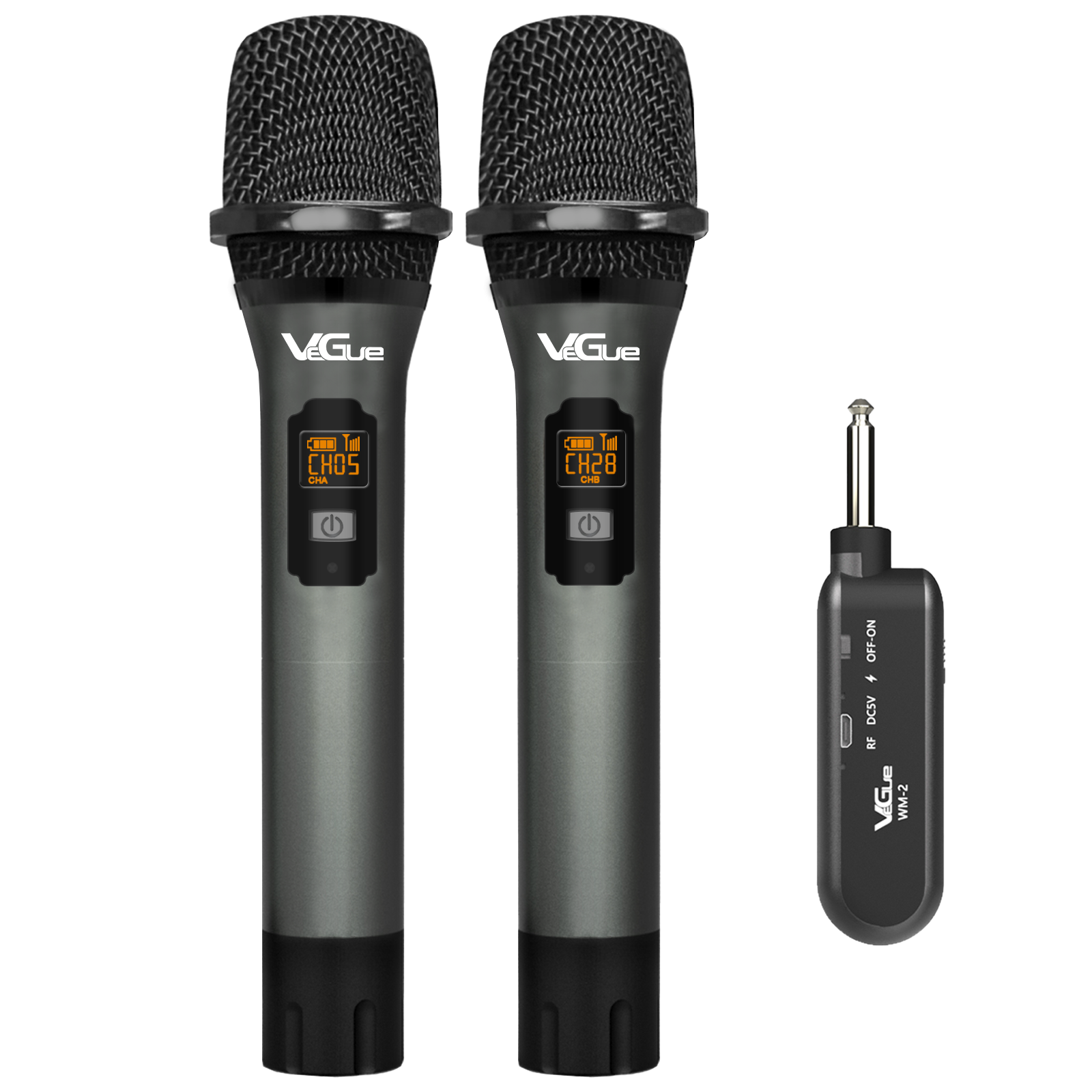 VEGUE UHF Wireless Microphone with Rechargeable Receiver – VuiGue | Portable Karaoke Machines & /USB Microphones